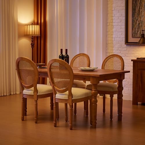 French Country Dining Chairs, Upholstered Dining Chairs Set of 4