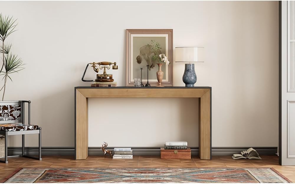 ZOEDO Mirod Elegant Console Table,Fireplace Design,Simple and Functional Wood...