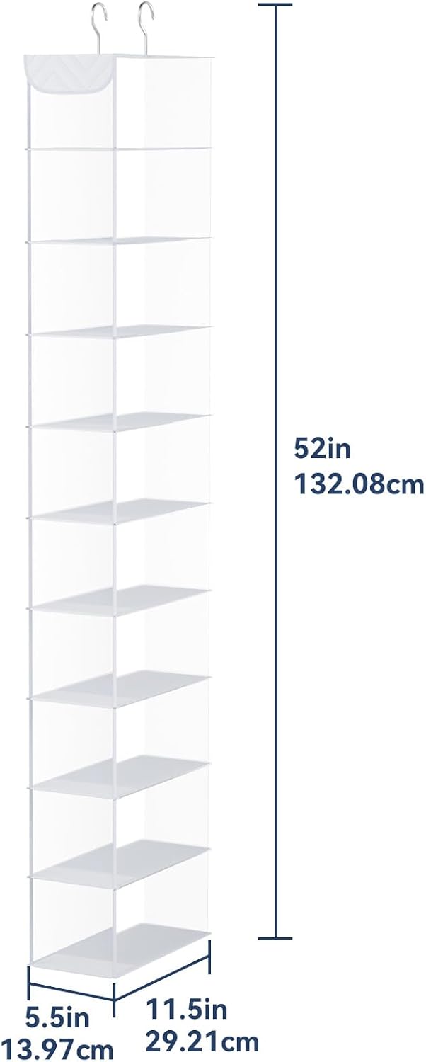 Whitmor 10 Section Hanging Shoe Shelf