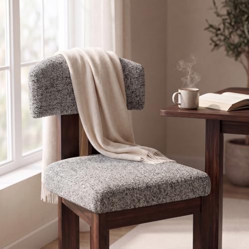 COLAMY Upholstered Dining Chairs Set of 4, Solid Wood Wobble-Free Modern Kitc...