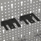 Wall-Mounted Peg Boards 4-Pack 15.7"x22.8" Steel with Versatile Holes for Workshop Organization,145352,Gray