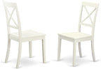East West Furniture VABO9-LWH-W 9 Piece Modern Dining Table Set Includes an Oval Wooden Table with Butterfly Leaf and 8 Kitchen Dining Chairs, 40x76 Inch, Linen White