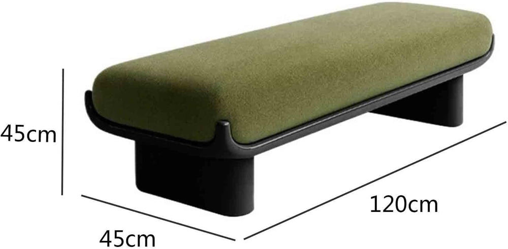 Modern Fabric Long Shoe Changing Bench for Walk-in Closet Living Room Home Us...