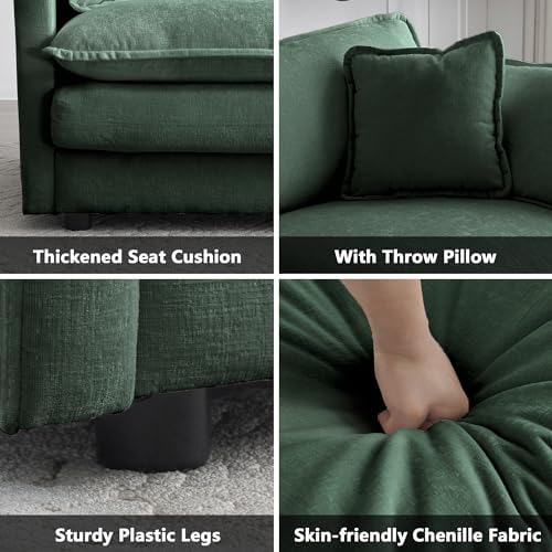 mikibama Modular Sectional Sofa, 111.5 Inch L Shaped Couch Set for Living Roo...