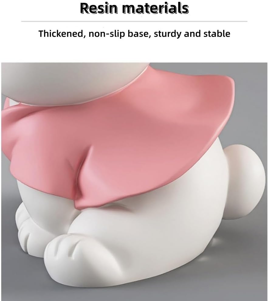 Resin Bear Statue Side Table, Modern and Simple Bear Ornaments, Small Cute Ni...