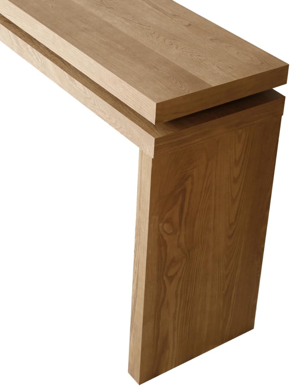 SOFTSEA Arches Console Table with Spacious Tabletop, Antique Brown