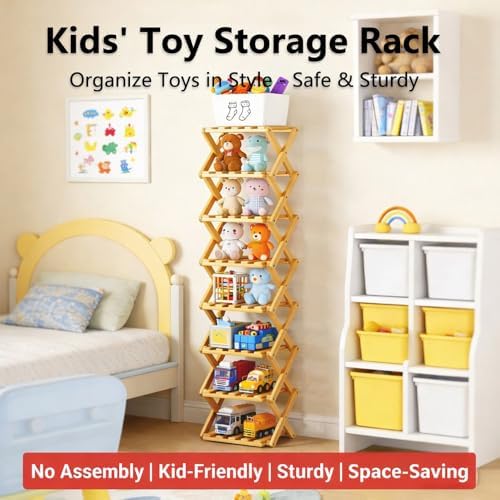 Bamboo Foldable Narrow Shoe Rack, The 9-Tier Bamboo Rack: 3-Tier, 6-Tier, and 9-Layers No-Assembly Storage Solution! Vertical Shoe Organizer Tall for Small Spaces Entryway Bedroom (White, 3 Tier)