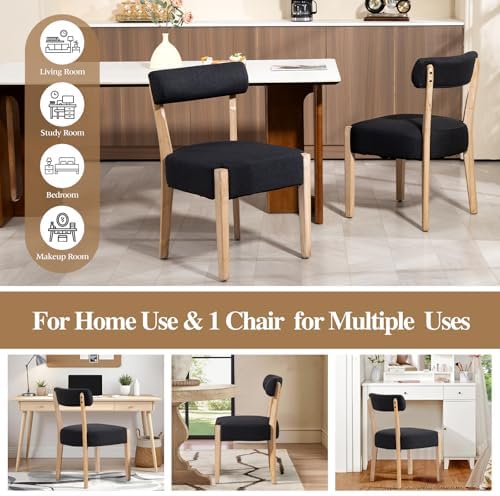 ZJhome Dining Chairs,Set of 2 Mid-Century Modern Wooden Kitchen Chairs with L...