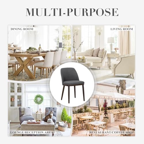 COLAMY Upholstered Dining Chairs Set of 4, Modern Kitchen Chairs with Back, L...
