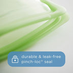 Stasher Premium Silicone Reusable Food Storage Bags, 7-Pack, Rainbow, Multi-Use Food Storage Bags, Lunch Bag, Travel Containers, BPA Free, Leak-free, Dishwasher-Safe, Eco-friendly