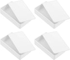4pcs Portable Plastic Junction Boxes Hidden for Travel Storage for Cash Jewelry and Valuables Outdoor Use White