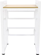 Over Washer and Dryer Shelves,Dryer Storage Shelf,Laundry Room Storage and Organizer Standing Shelf,Height Adjustable Laundry Room Shelves, Load-Bearing Capacity 418.9 lbs (Light Walnut)