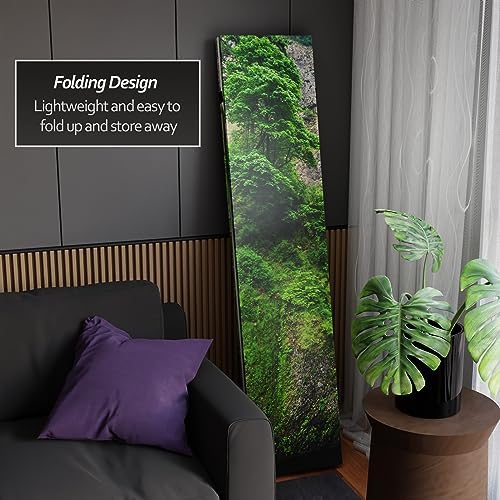 Red Lantern 6 ft. Tall Double Sided Mountaintop Waterfall Canvas Room Divider...