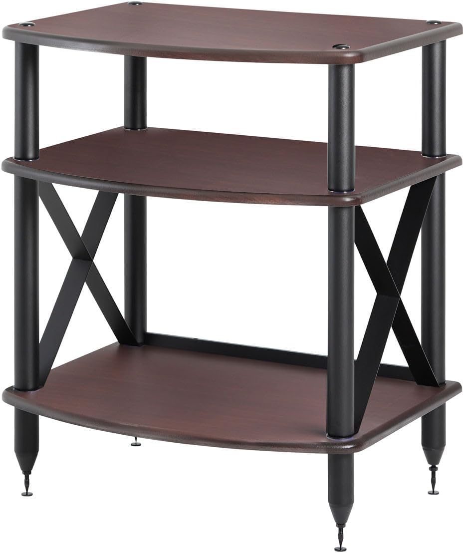 Pangea Audio Vulcan TT Turntable Stand with Vinyl Record Storage (Espresso)