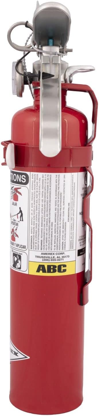 Amerex B417T, 2.5 Pound ABC Dry Chemical Class A B C Multi-Purpose 2.5 Pound ...