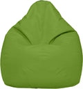 Ample Decor Bean Bag Cover (Filler Not Included), Plush Toys Storage Soft Leatherette, Durable Construction Sturdy Zipper, Ideal for Children and Teenagers - Green