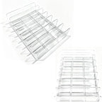 2 Pcs Clear Acrylic CD Holder, DVD/CD Display Rack & Storage Box Holds up to 14 Standard DVD Cases for Media Shelf Storage and Organization