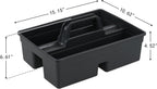 6 Packs Plastic Cleaning Caddy Organizer with Handle, 3-Compartment Portable Plastic Cleaning Caddies