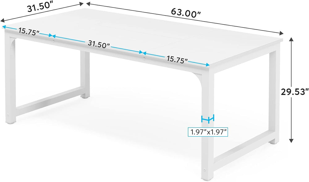Tribesigns Modern Computer Desk, 63 x 31.5 inch Large Executive Office Desk C...
