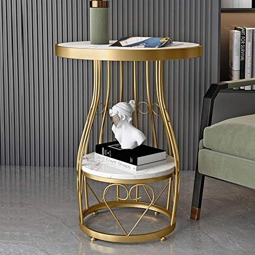 Telephone Table, Side Table Marble Small Round Table Living Room Telephone Ta...