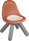 Smoby Life Kid Terracotta Chair - Indoor and Outdoor Use - Anti-UV Treated - Recycled Material - From 18 Months - Made in France