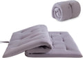 Mollydot Japanese Floor Mattress, Futon Mattress Twin Size 39"x 75", 2.5" Thicken Tatami Mattress, Portable Foldable Floor Bed, Roll Up Futon Cushion, Suitable for Camping Guest Room Dormitory (Grey)
