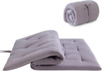 Mollydot Japanese Floor Mattress, Futon Mattress Twin Size 39"x 75", 2.5" Thicken Tatami Mattress, Portable Foldable Floor Bed, Roll Up Futon Cushion, Suitable for Camping Guest Room Dormitory (Grey)