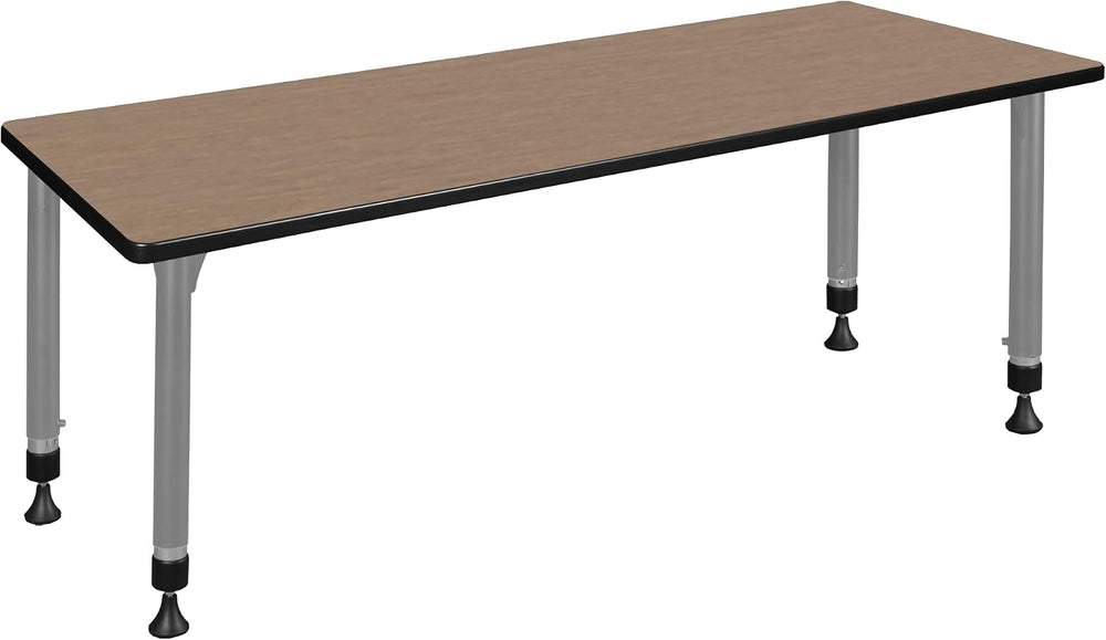 Regency Kee 72 x 24 in. Height Adjustable Classroom Activity Table- Noble Oak...
