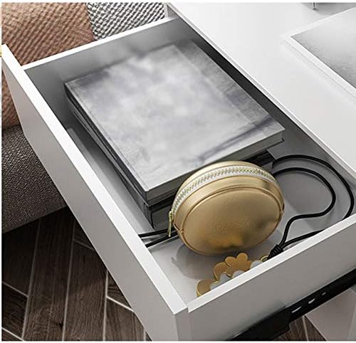 Telephone Table, Bedside Table with 1 Drawer Storage Rack Living Room Sofa Si...