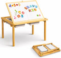 Montessori Sensory Table & Art Easel for Kids & Toddlers | Folding Extendable Legs & Storage Bins, Magnetic Boards & Tiles, Light Box Included | Space-Saving Indoor/Outdoor Play