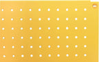 Metal Pegboard 12-Inch Tall x 16-Inch Wide Heavy Duty Wall Organizer for Home Garage Tool Storage 4pcs Yellow