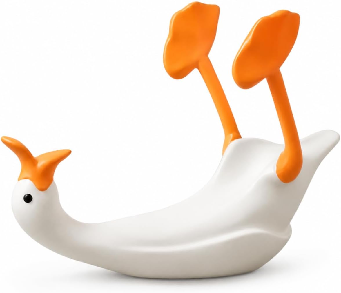 Goose Wine Bottle Holder, Funny Countertop Wine Rack Decor | Goose-shaped bottle holder, about 13 x 5.5 x 9.1 in, for countertop, bar cart, dining room or kitchen display.
