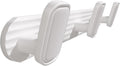 Coat Rack Wall Mount White, 3 Hooks Rack Metal Coat Hanger Wall for Hanging Hat Purse and Robes, Towel Hook for Bathrooms and Entryway (1 Pack)