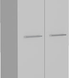 Pensacola Double Door Pantry Cabinet: 78" High Storage with 5 Shelves - White Modern Style Particle Board for Home Organization & Kitchen Storage