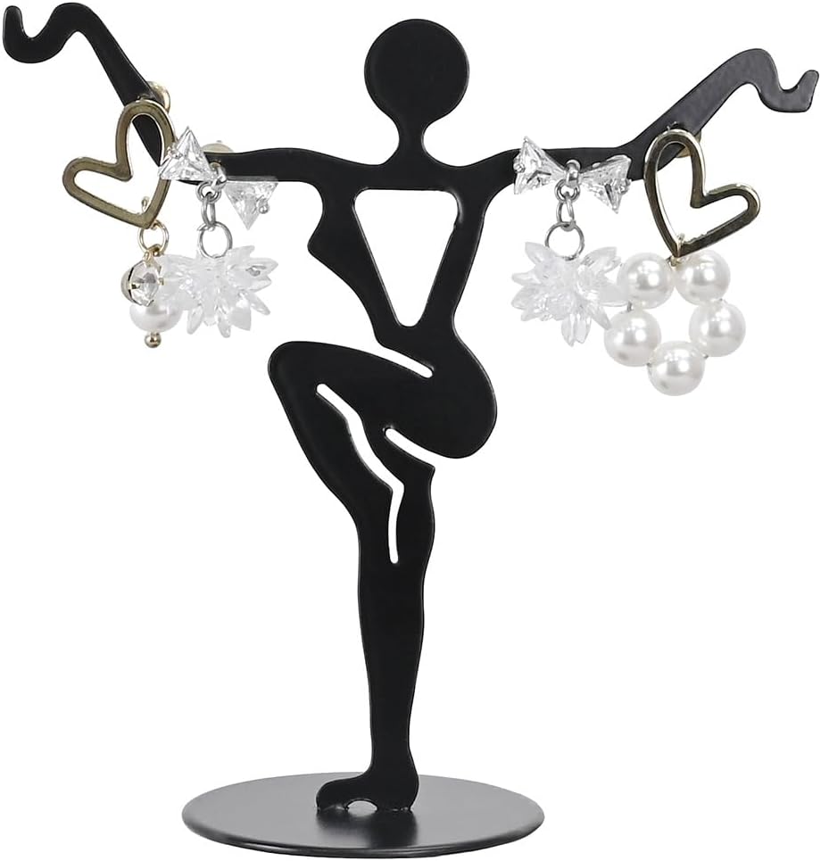 MOOCA Jewelry Display Set, Necklace Display Bust, Earring Organizer, Ring Holder Stand for Showcase and Store, Premium Fabric