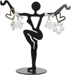 MOOCA Jewelry Display Set, Necklace Display Bust, Earring Organizer, Ring Holder Stand for Showcase and Store, Premium Fabric