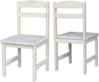 International Concepts Unfinished Kids Chair Set