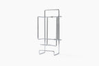 JERDON Ironing Board Holder and Iron Caddy - Stainless Steel Iron Holder with Hook - J525C
