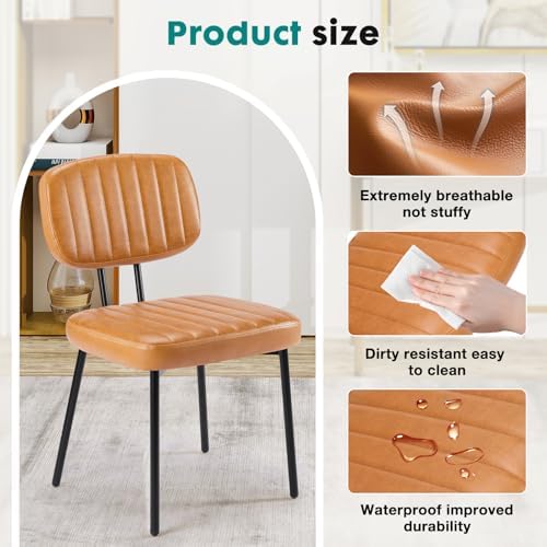 OLIXIS Dining Chairs Set of 4, Modern Upholstered Mid Century Kitchen Chairs ...