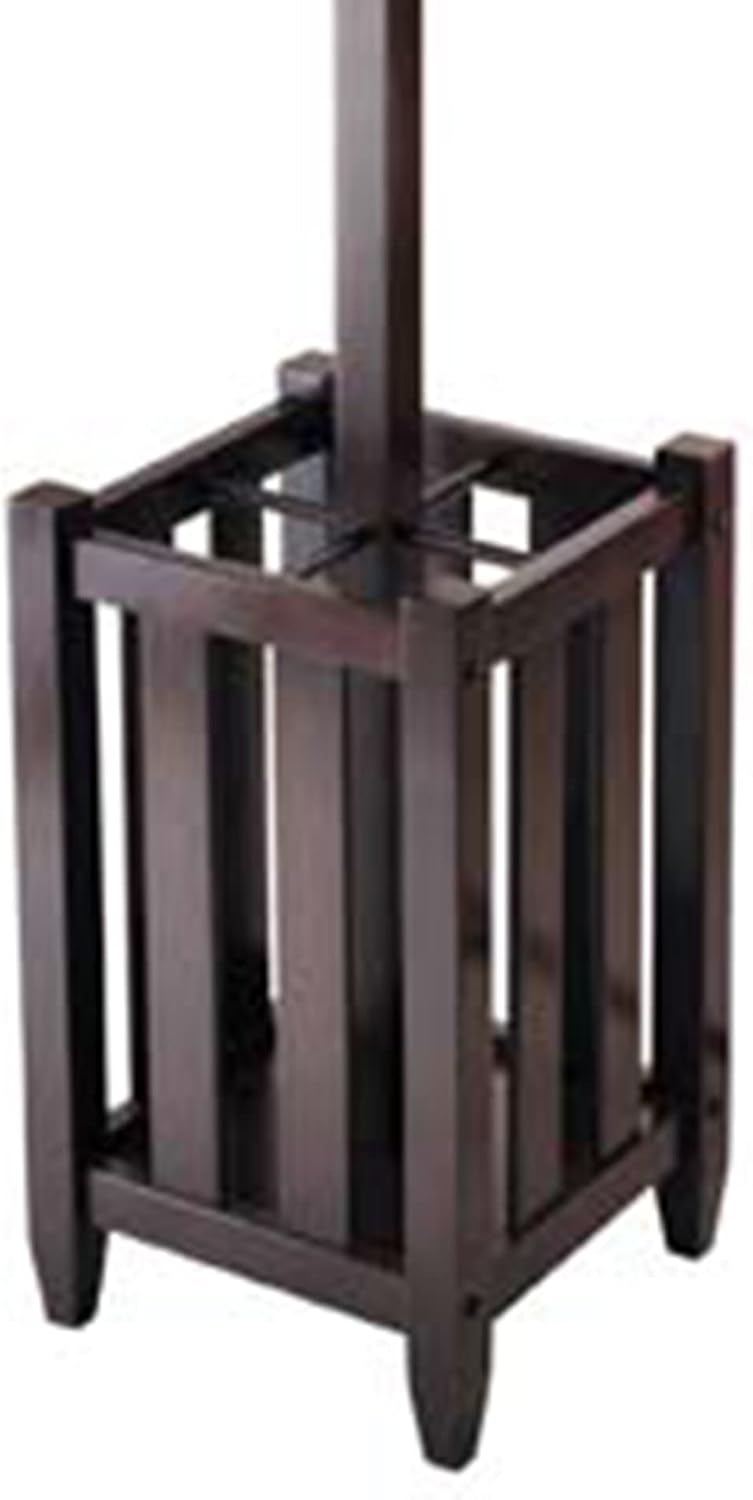 Yardlio Cappuccino Coat Tree: Elegant Storage Solution with Dual Hooks