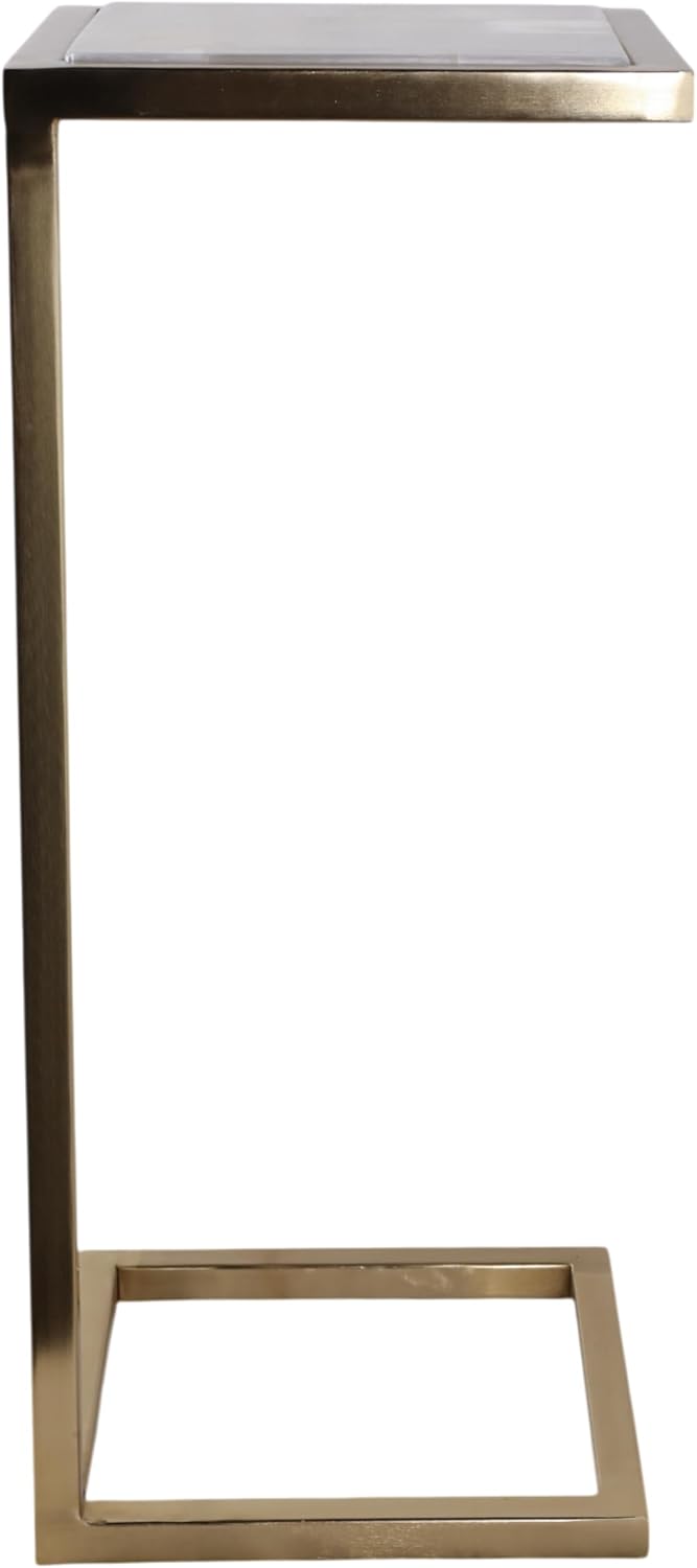 Home Decor End Table, Side Table, or Night Stand - Metal C-Shaped Accent Tabl...