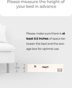 StorageWorks Underbed Storage Box, Under Bed Clothes Organizer With Sturdy Structure and Ultra Thick Fabric, 30" L x 28" W x 6" H, 2 pack