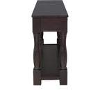 Merax 64" Classic Wood Console Table with Drawers and Bottom Shelf for Entryway Hallway Living Room (Espresso)