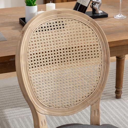 French Country Dining Chairs Set of 4,Farmhouse Upholstered Dining Room Chair...