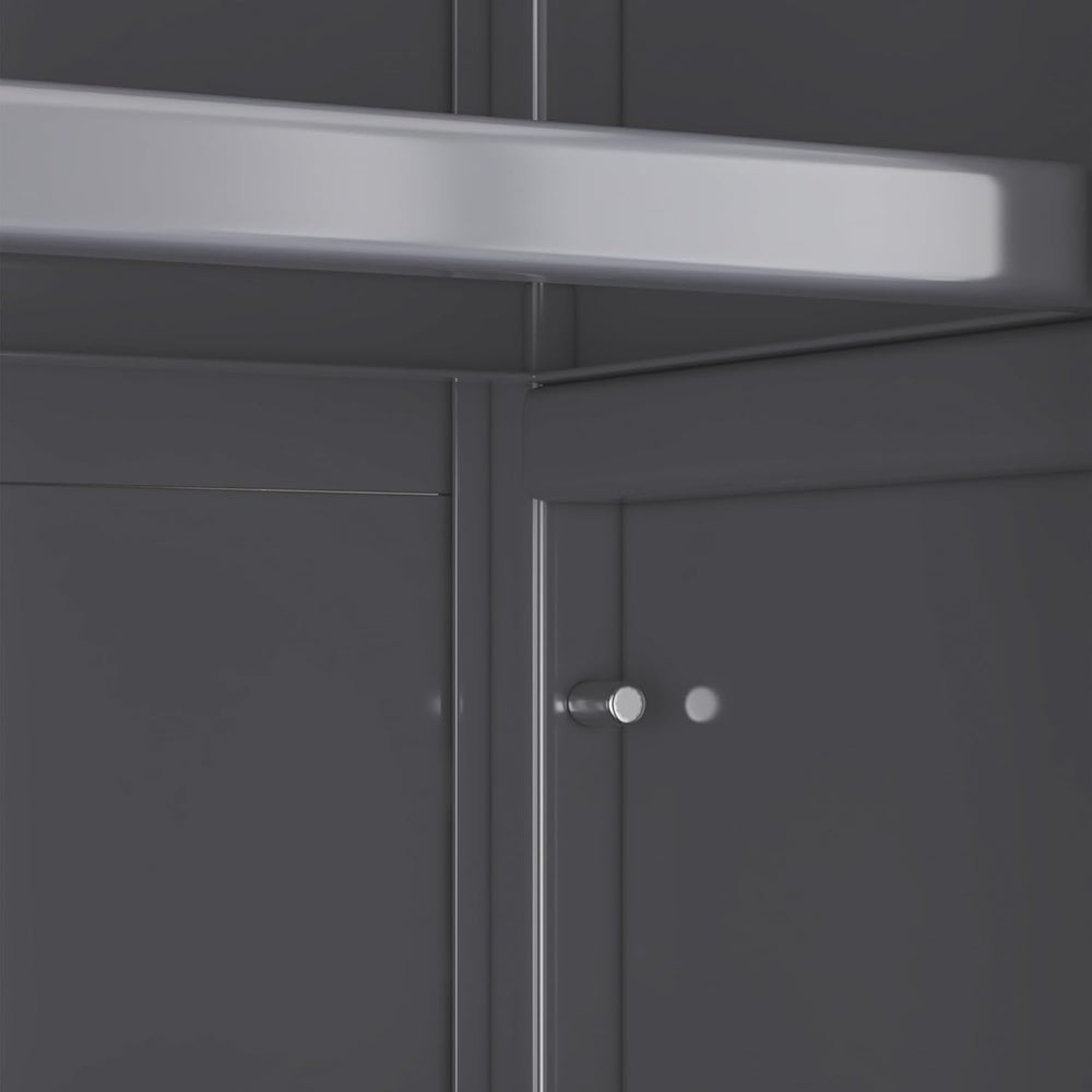 Kitchen Pantry Metal Kitchen Shelving Floor-to-Ceiling Multilevel Household M...