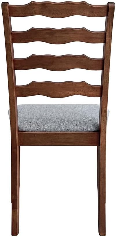 ACTU-Wood Chairs Classic Ladder Back Dining Chairs Set of 2, Cherry Color