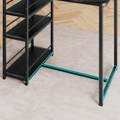 Dining Table Set for 2 with 3 Storage Shelves, 3-Piece Counter Height Kitchen...
