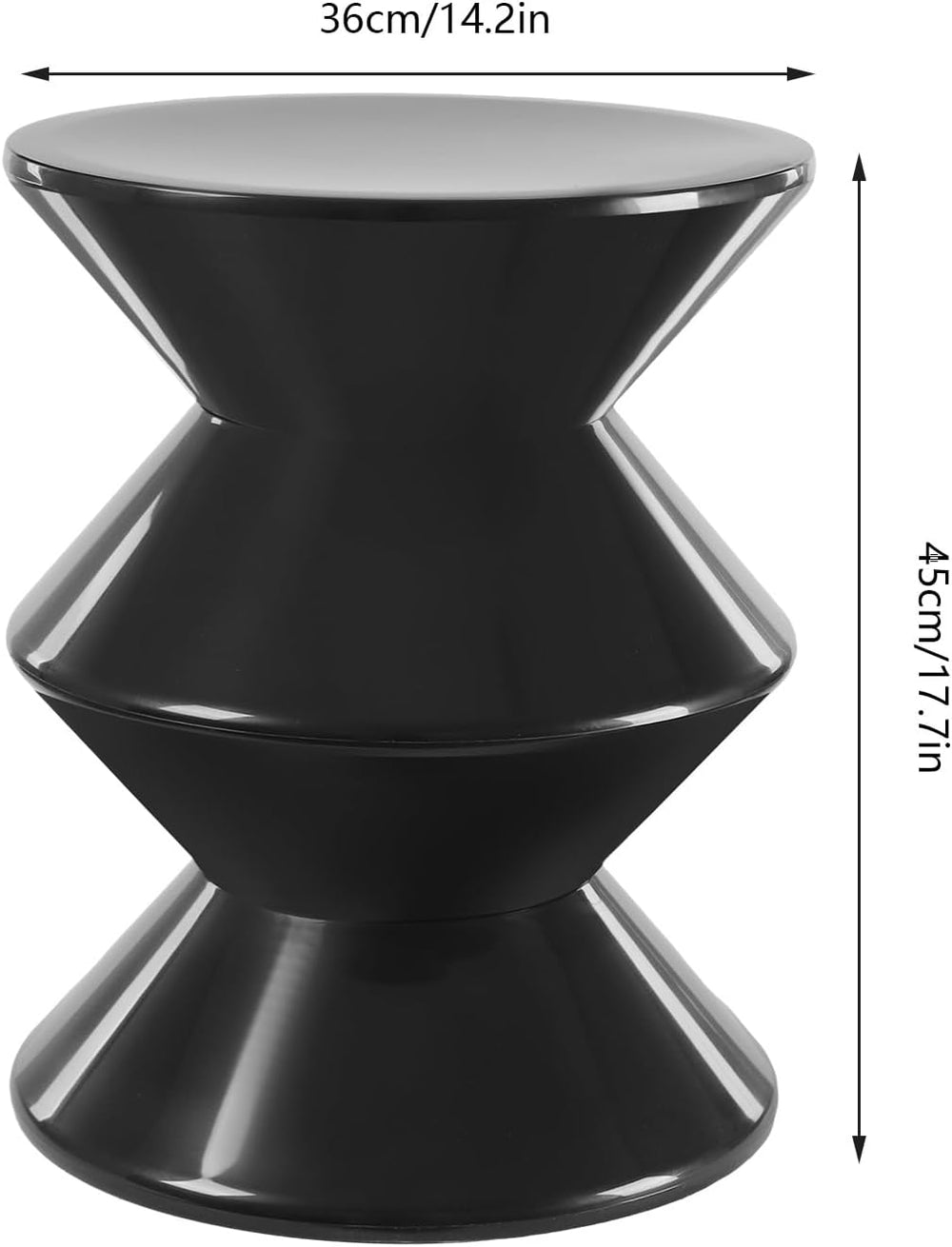 3 Layers Small Night Stand for Couch, Sofa, Modern Side Table Round End Table...