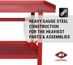 AFF Workbench - Heavy Duty Work Table with Storage Shelf - 1300 LB Capacity (Multiple Sizes available)