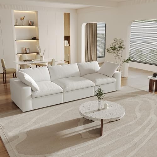 JACH Modular Sectional Sofas for Living Room, Deep 3-Seats Convertible Couch,...